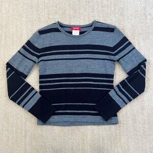 Esprit Striped Blue Wool Blend Sweater Knit Top S